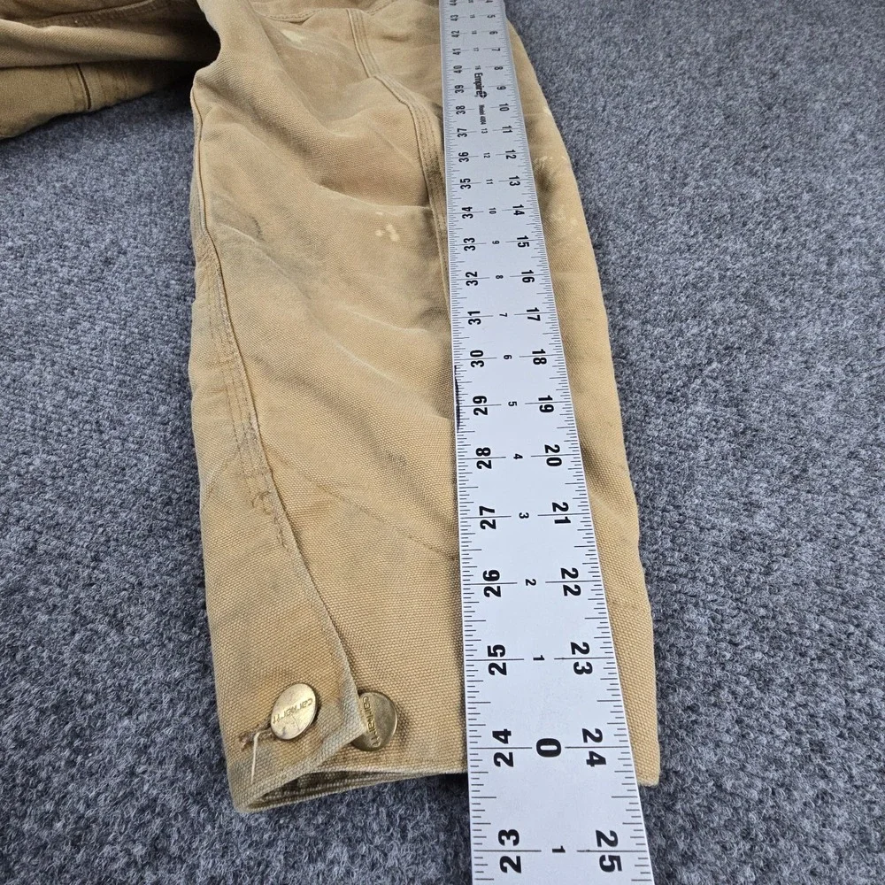 Vintage Carhartt Detroit Cropped Work Jacket Mens Brown Distressed‎ Ford Grail - Picture 10 of 11